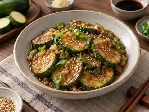 애호박 간장구이