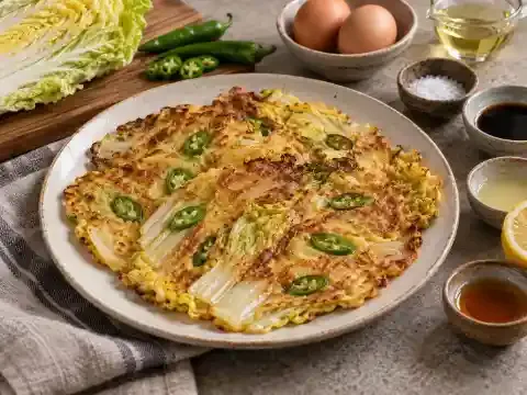 밀가루 없는 알배추전