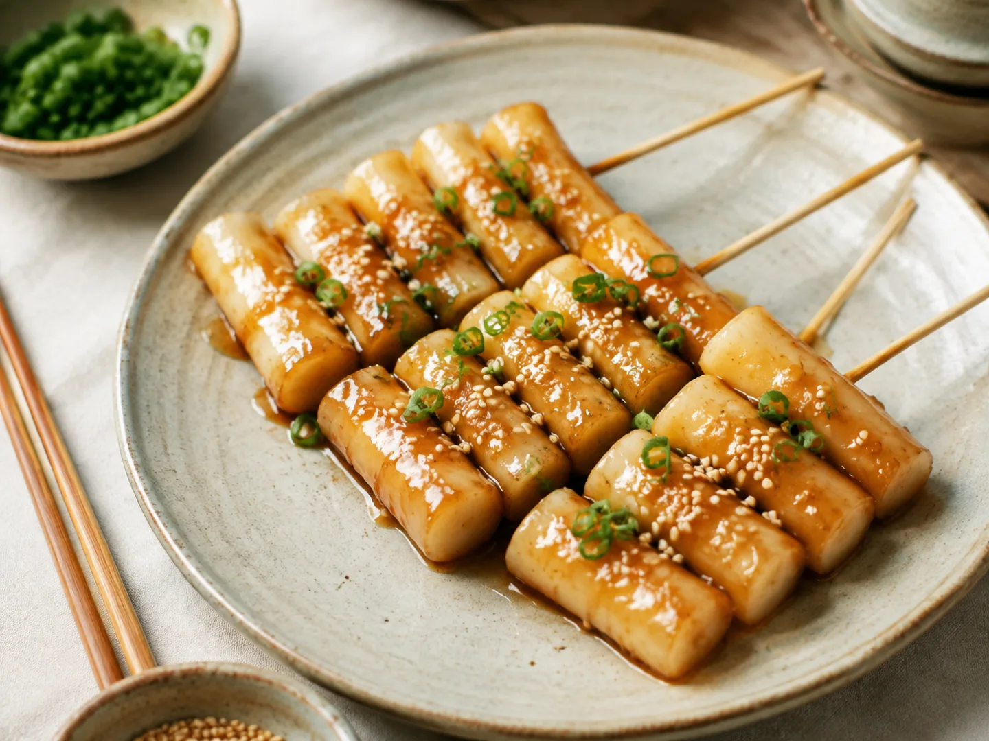 안 매운 떡꼬치