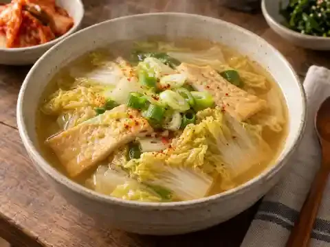 배추 어묵국