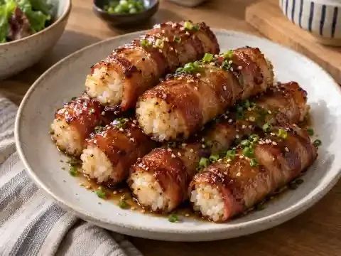 베이컨 간장말이밥