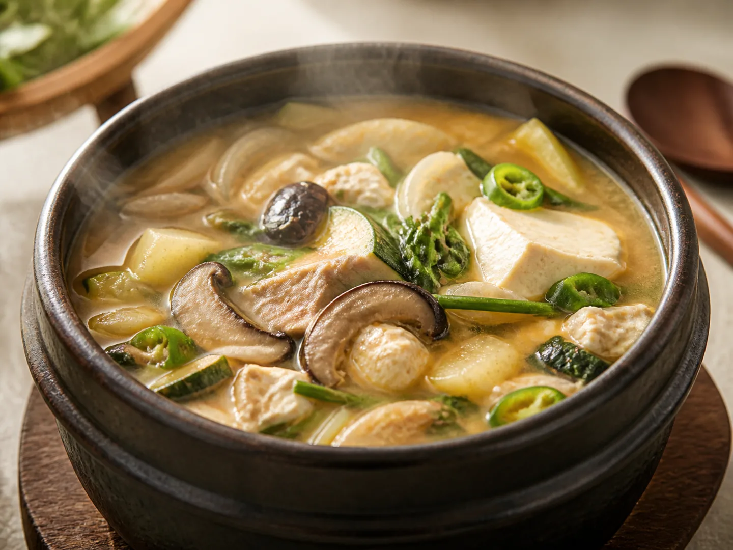 버섯순두부찌개