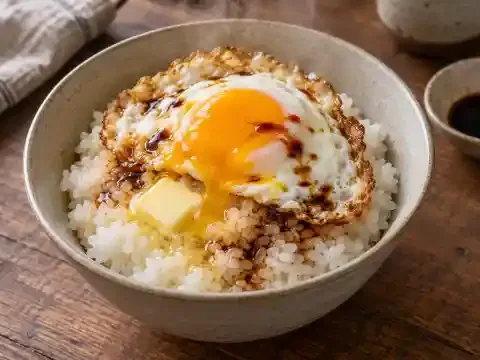 버터간장계란밥