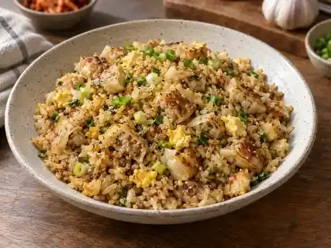 버터 만두볶음밥