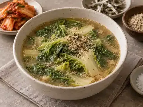 봄동 들깨된장국
