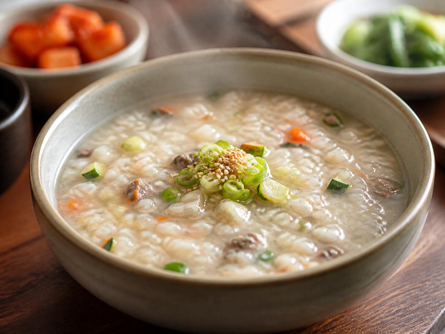 본죽 스타일 쇠고기야채죽