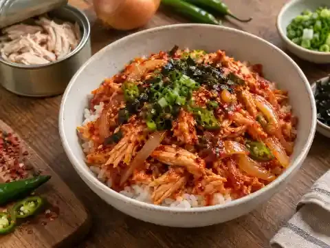 닭가슴살캔 불닭덮밥