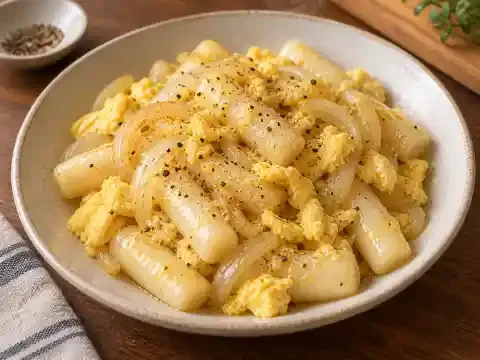 버터 달걀떡볶이