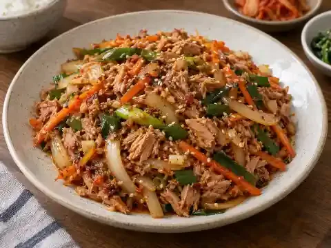 참치 채소볶음