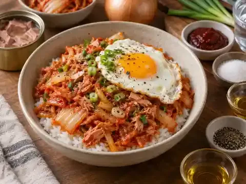 참치 김치덮밥