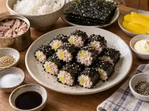 참치마요 김밥말이