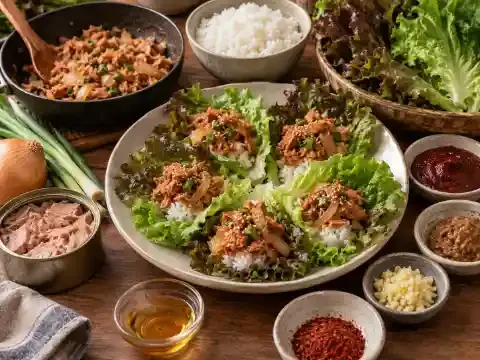 참치쌈밥