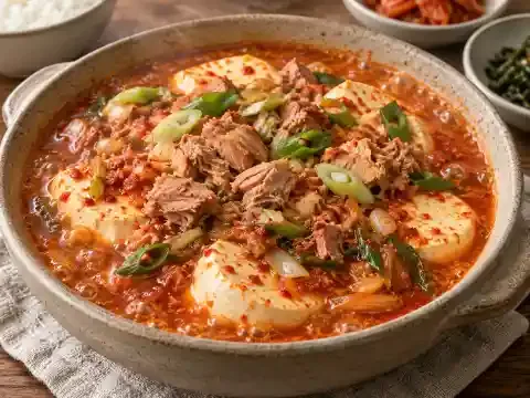 참치 순두부조림