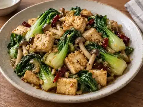 청경채 두부볶음