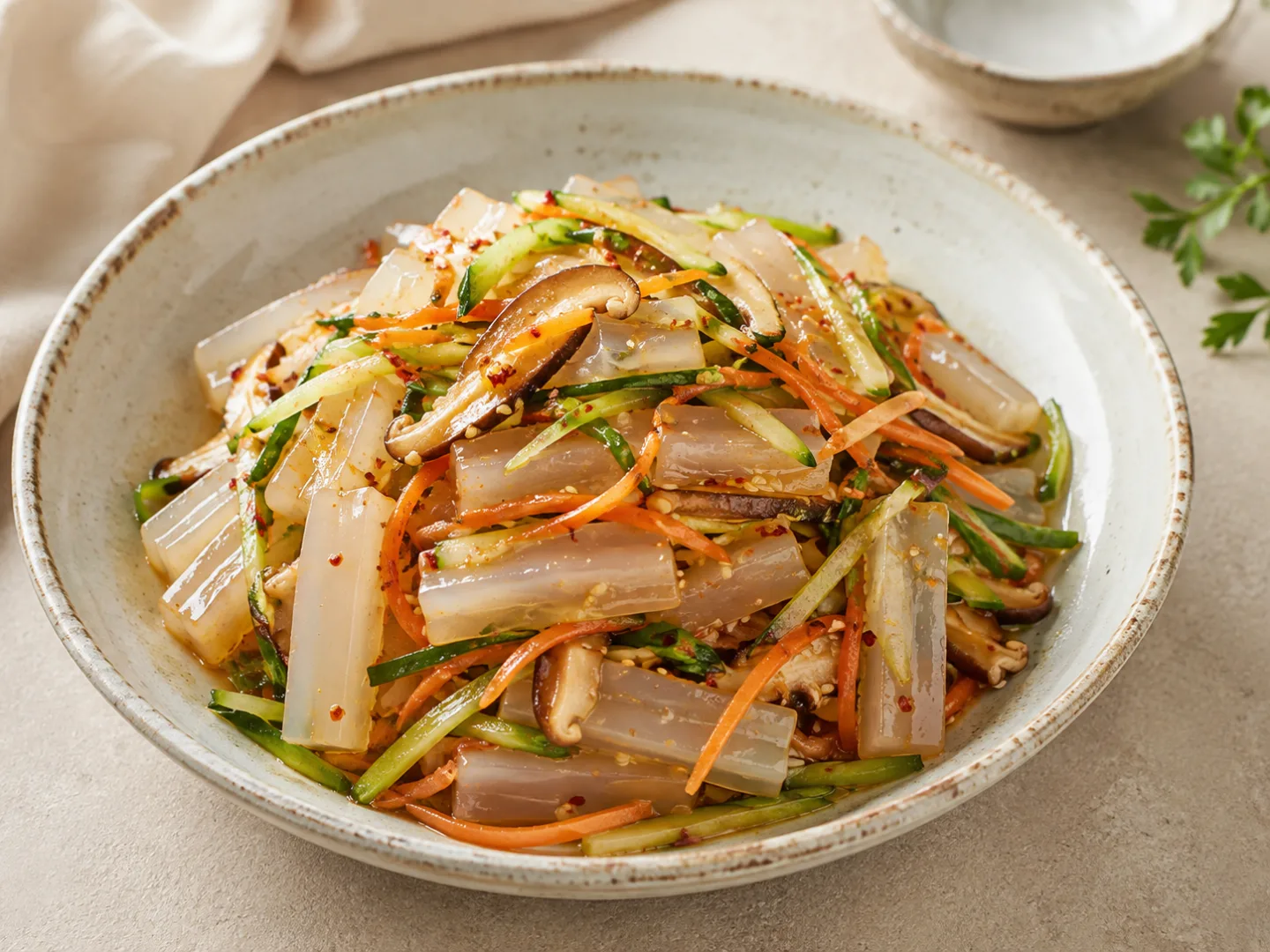 청포묵 무침