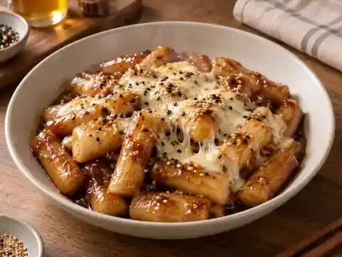 치즈 간장떡볶이