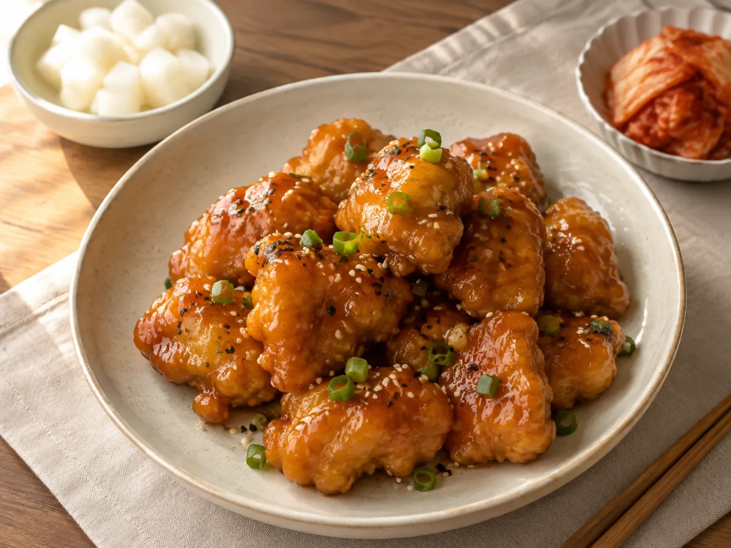 치킨너겟 간장치킨