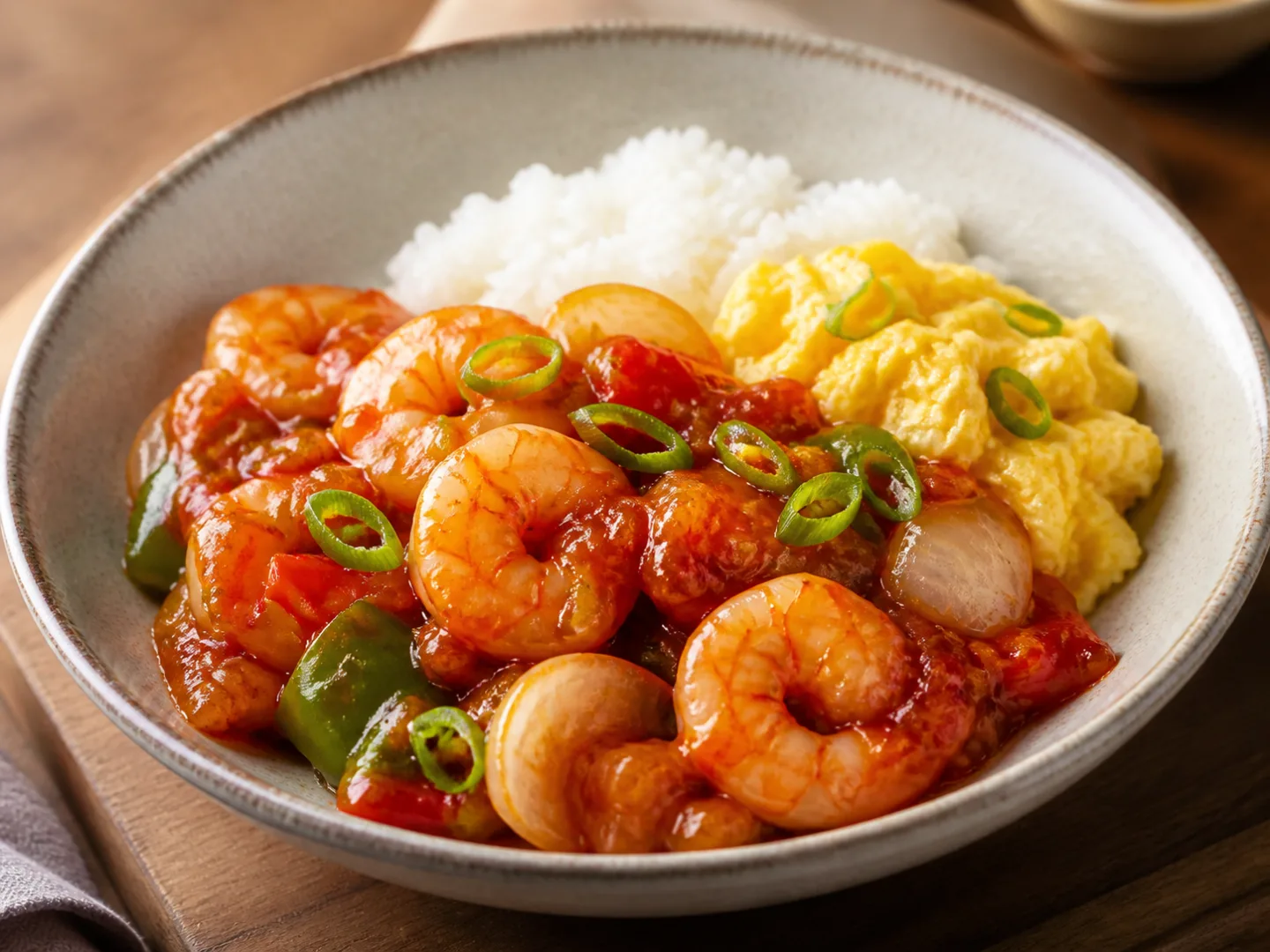 칠리새우덮밥