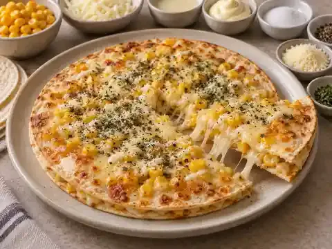 콘치즈 피자