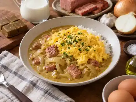 부드러운 크림 카레