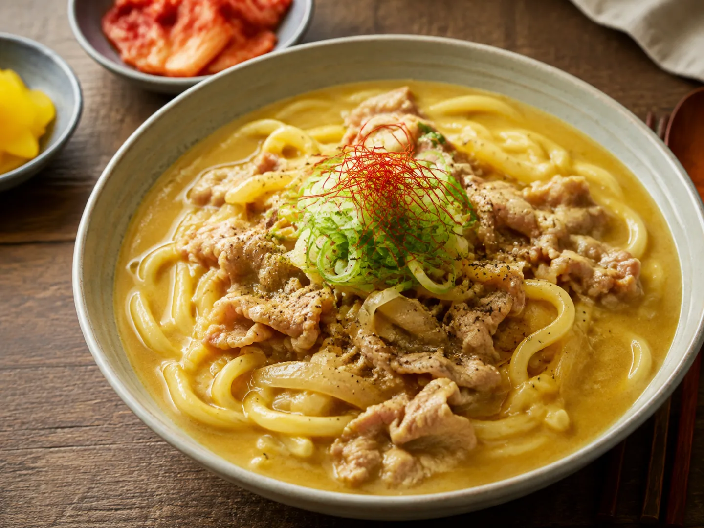 대패 우유 카레우동