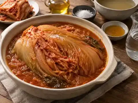 들기름 묵은지 김치찜