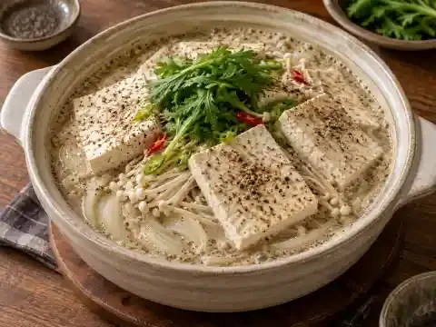 들깨 두부전골