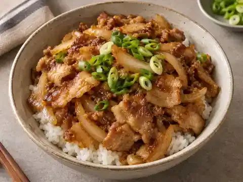 된장 삼겹살덮밥