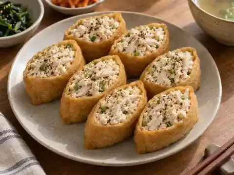 두부 닭가슴살 유부초밥