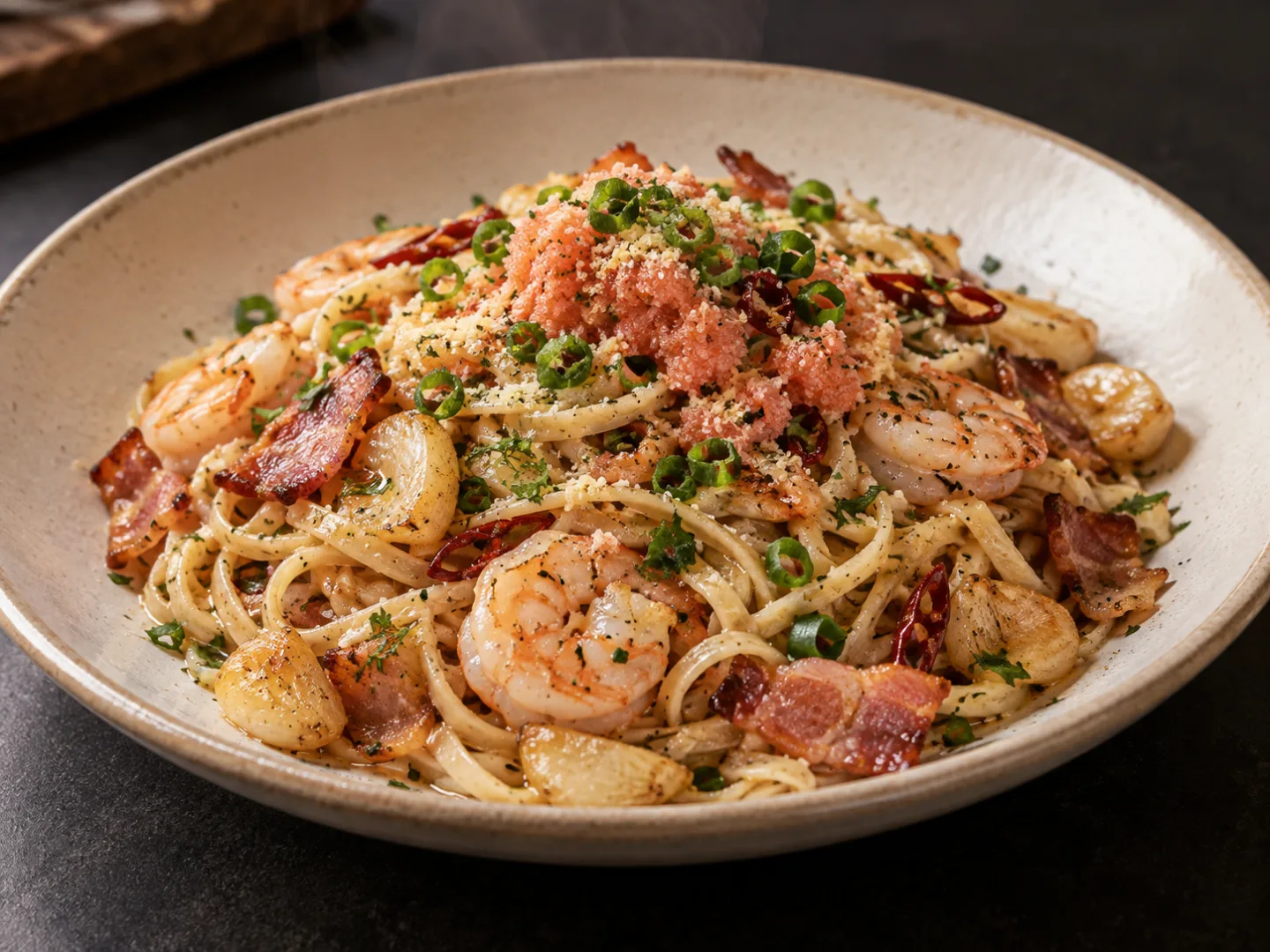 두부면 명란 파스타