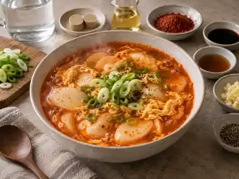 얼큰 떡국