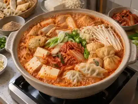 어묵 김치전골