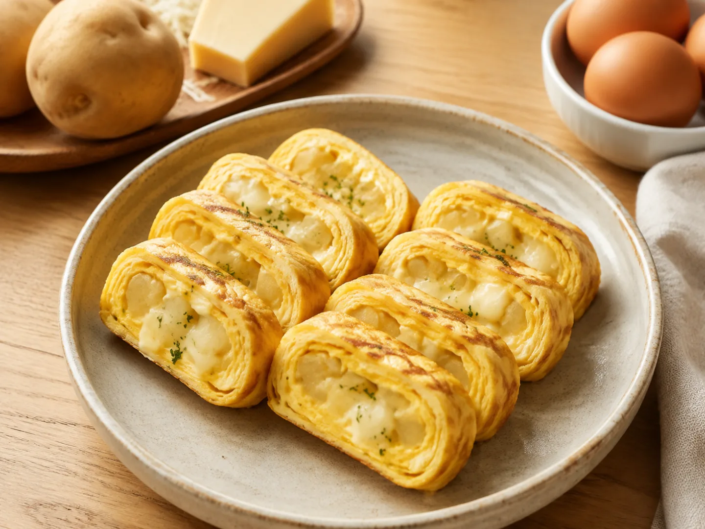 감자치즈 계란말이