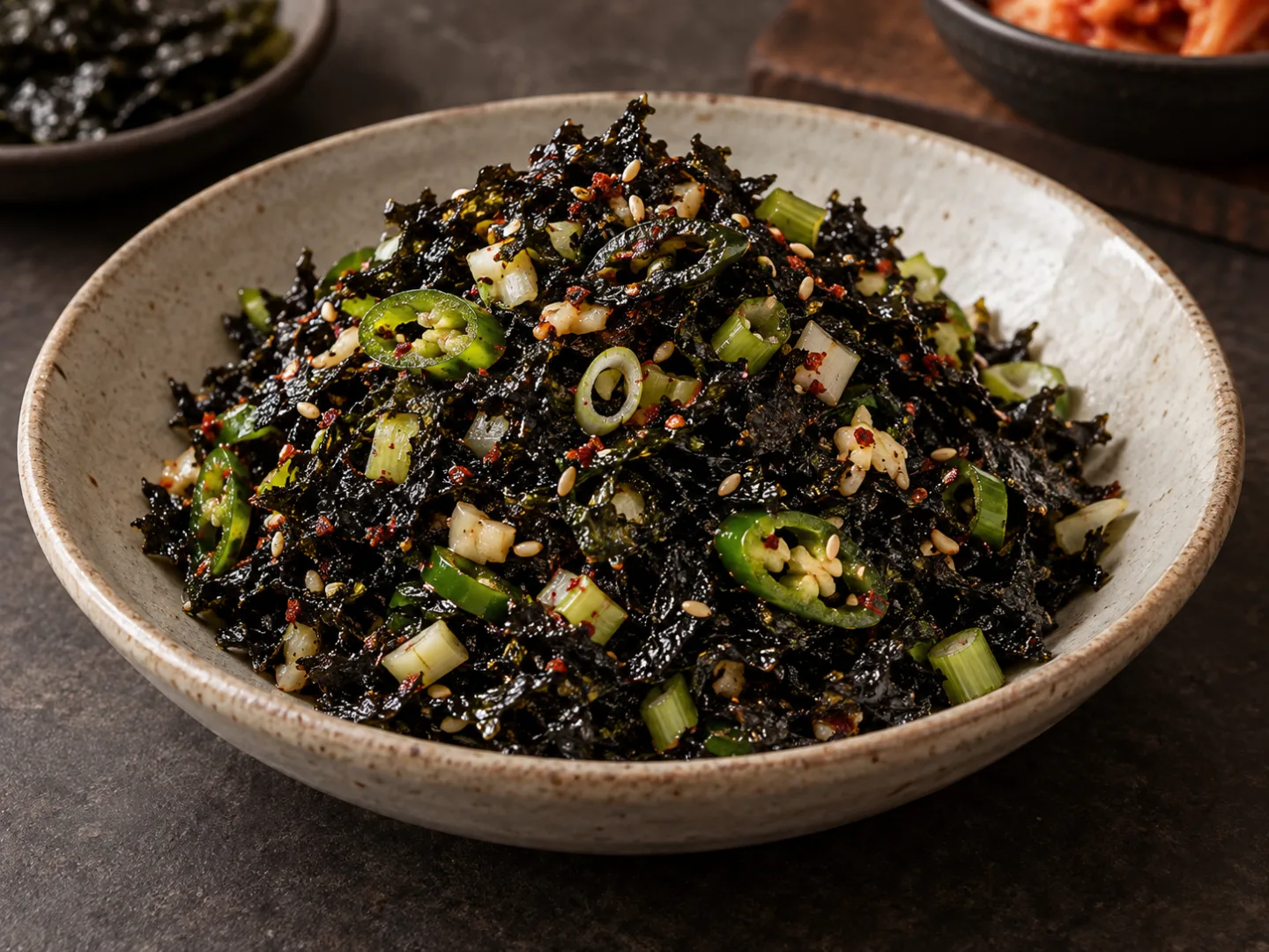 김가루 무침
