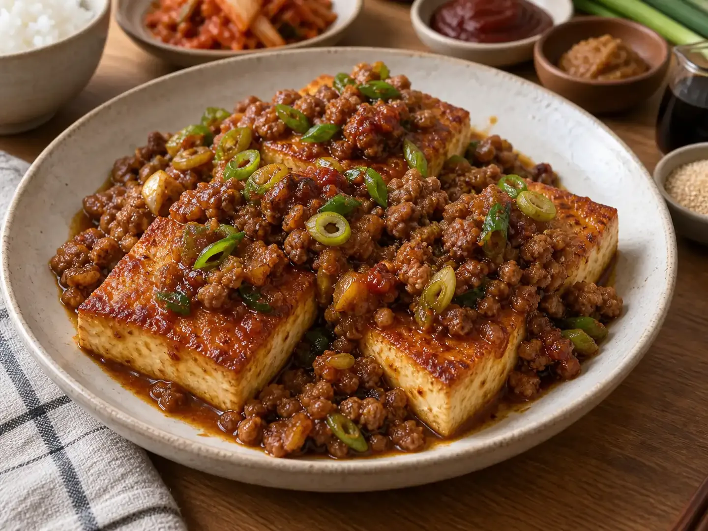 고기소스 두부구이