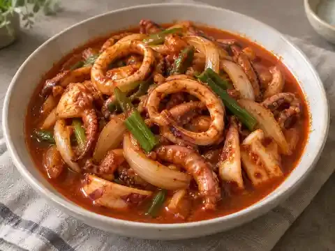 국물 오징어볶음