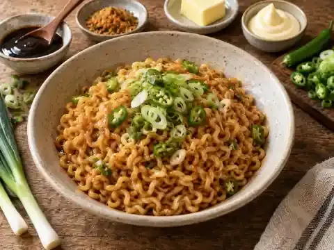 굴소스 마요라면
