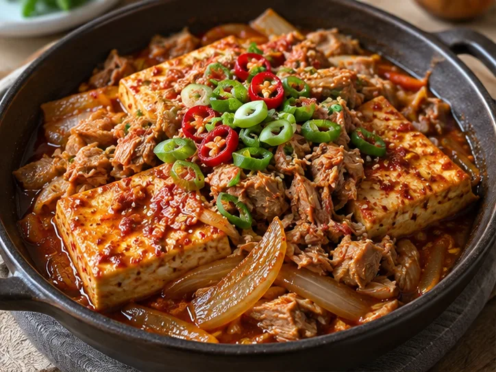 굴소스 참치 두부조림