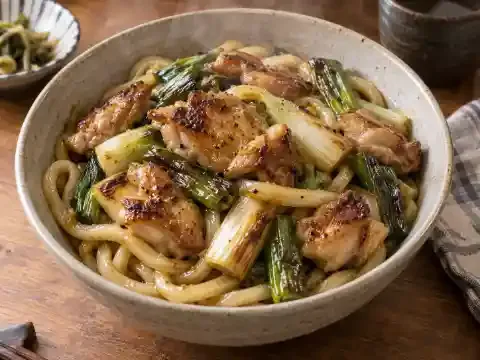 구운대파 닭우동