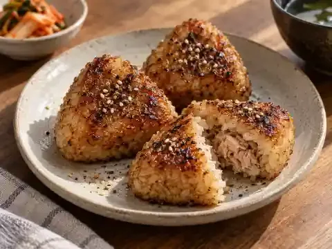 구운 삼각주먹밥