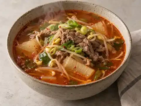 장터 얼큰 소고기국