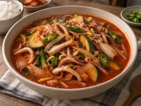 짬뽕맛 오징어찌개