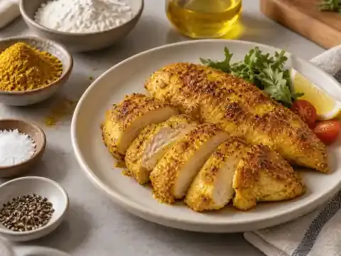 카레 닭가슴살구이