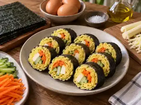 달걀지단김밥