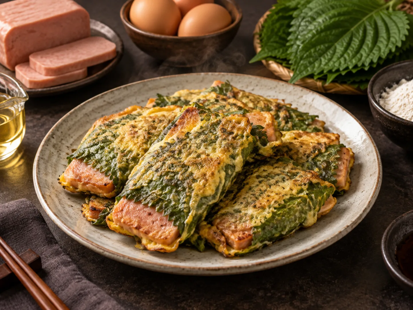 깻잎 스팸전