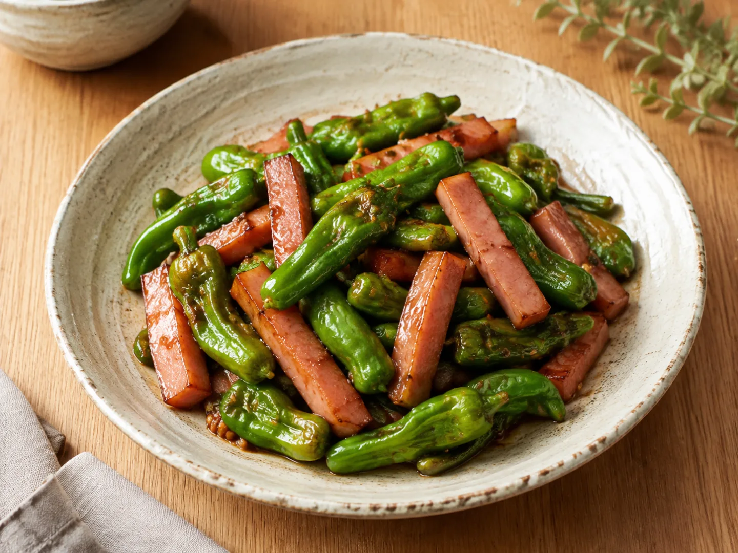 꽈리고추 햄볶음