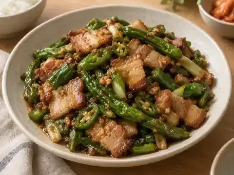 꽈리고추 삼겹살볶음
