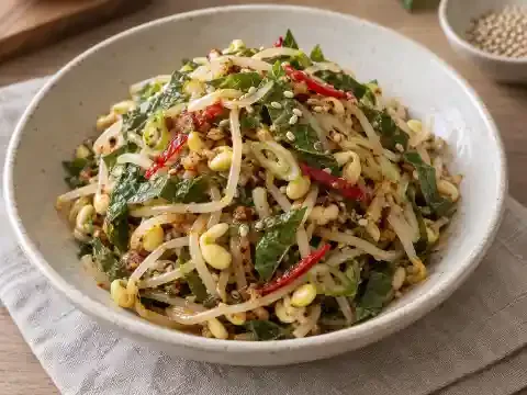 콩나물 깻잎무침