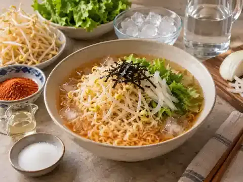 콩나물 냉라면