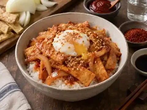 매콤 어묵덮밥